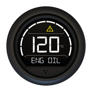 Veratron VL Digital 52 w/Round Black Bezel [B00205702]