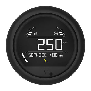 Veratron VL Digital 85 w/Round Black Bezel [B00205802]