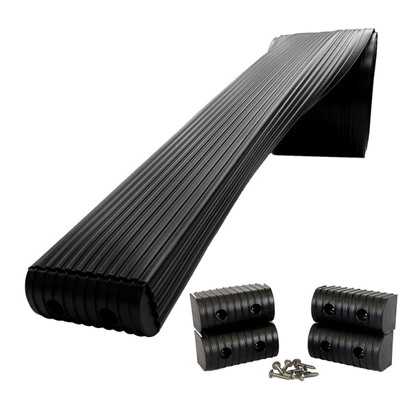 Caliber BunkWrap Kit - Black 16' x 2" x 4" Roll + 4 Caps + HRDW Roll + 4 Endcaps  Stainless Steel Hardware [23054-BK]
