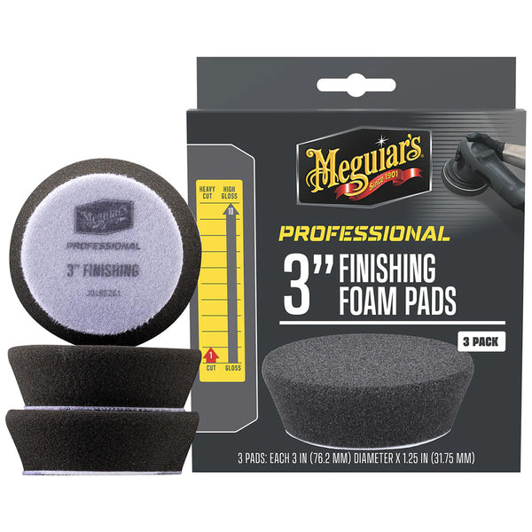 Meguiar's Professional 3" Finishing Foam Pads *3-Pack [M3FFP3]