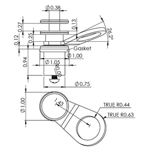 TACO Aluminum Quick-Release Fender Lock f/Pontoon Boats [F18-0186VEL-1]