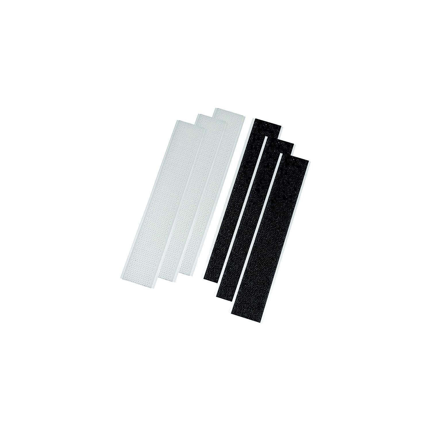 A P Products 006-204 AP 006204 Hook & Loop Strips, 3 Black White per Pack