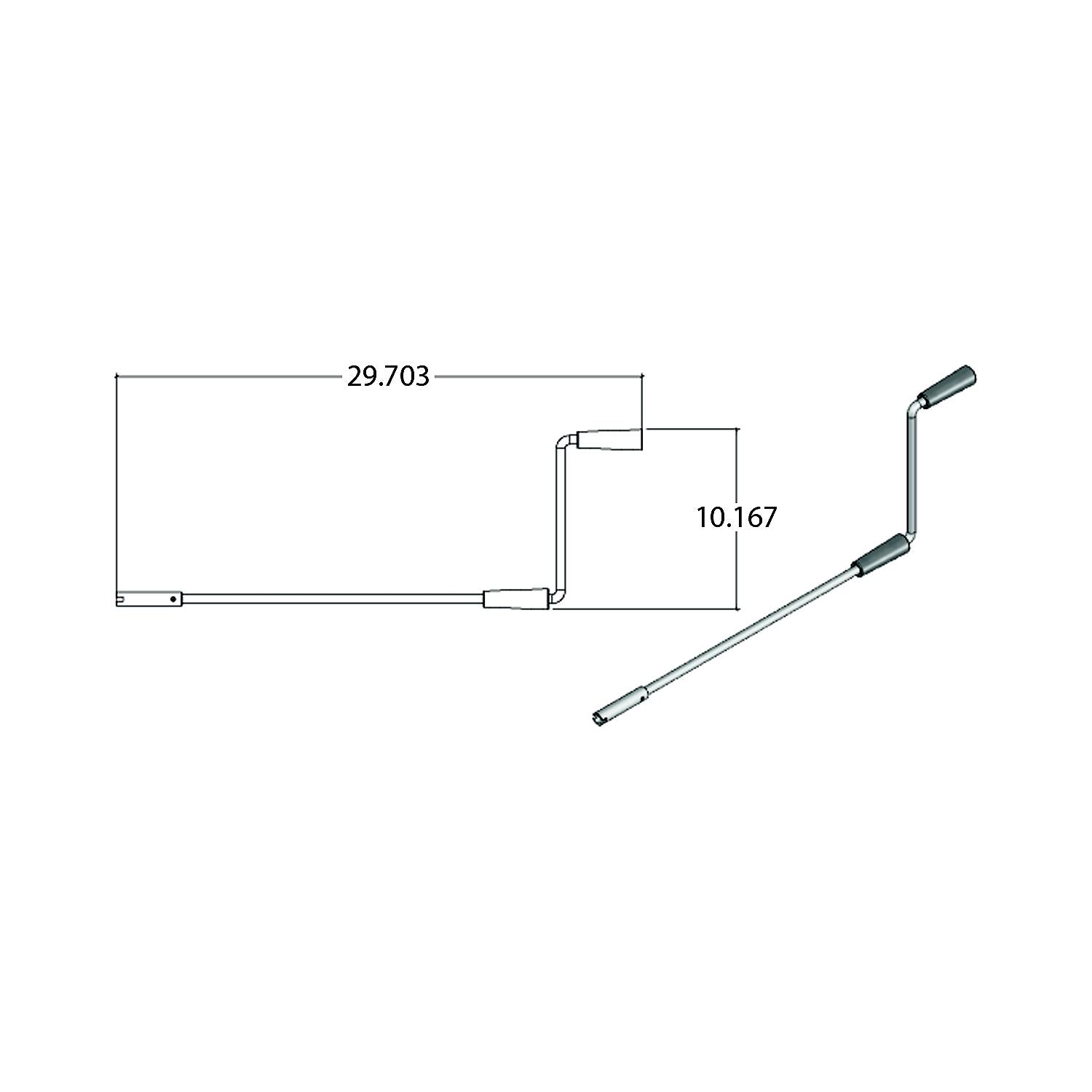 A P Products 014-119226 AP 014119226 Std S/O & Landing Gear Crank Handle