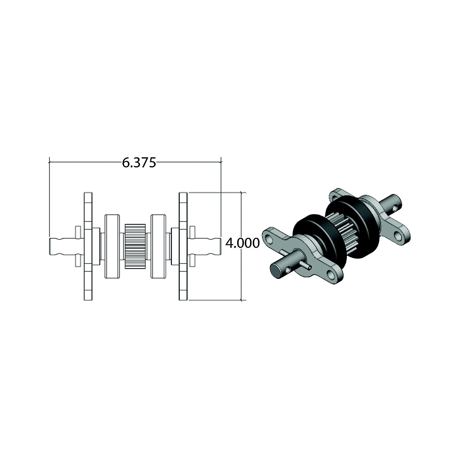 A P Products 014-122837 AP 014122837 Standard Gear Pack Assembly (18 Teeth)