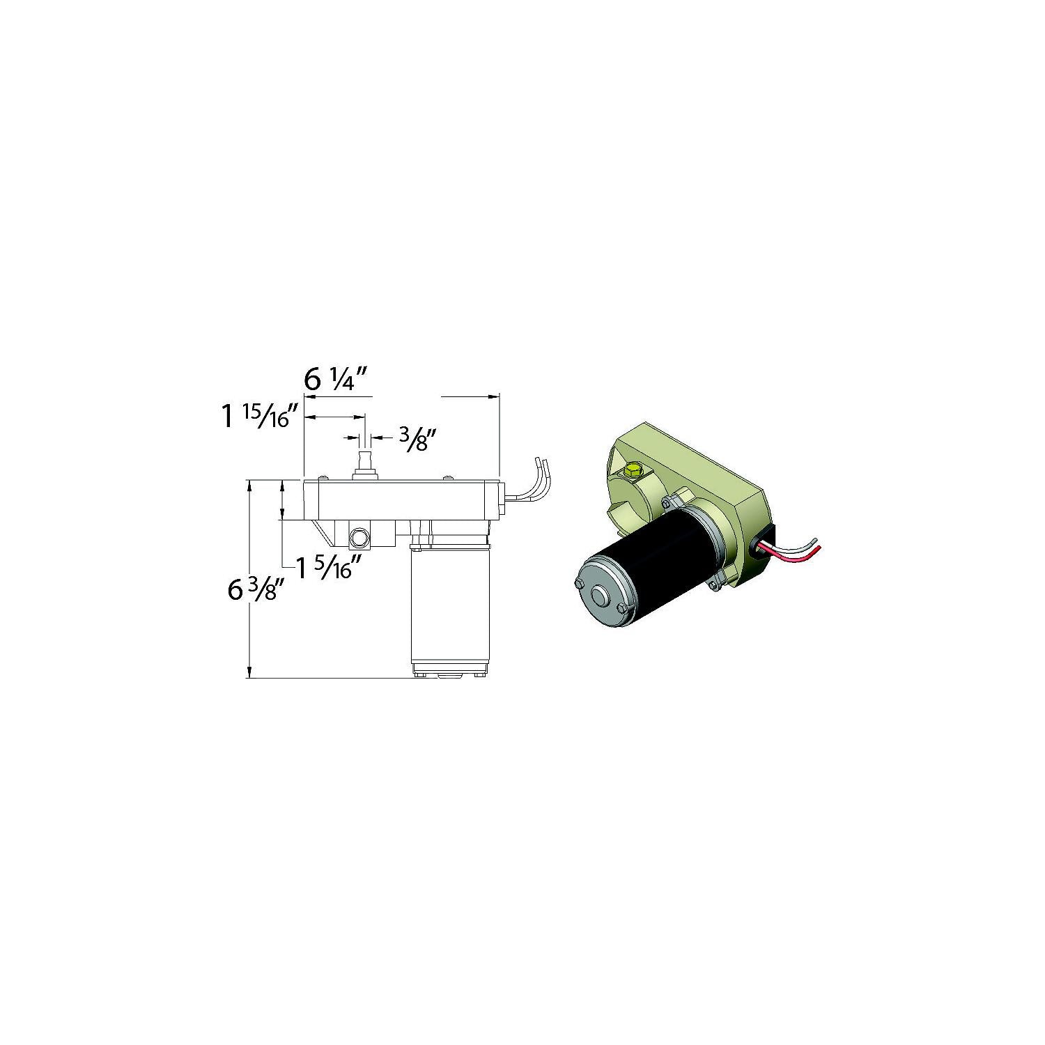 A P Products 014-136373 AP 014136373 28:1 Venture Actuator Motor