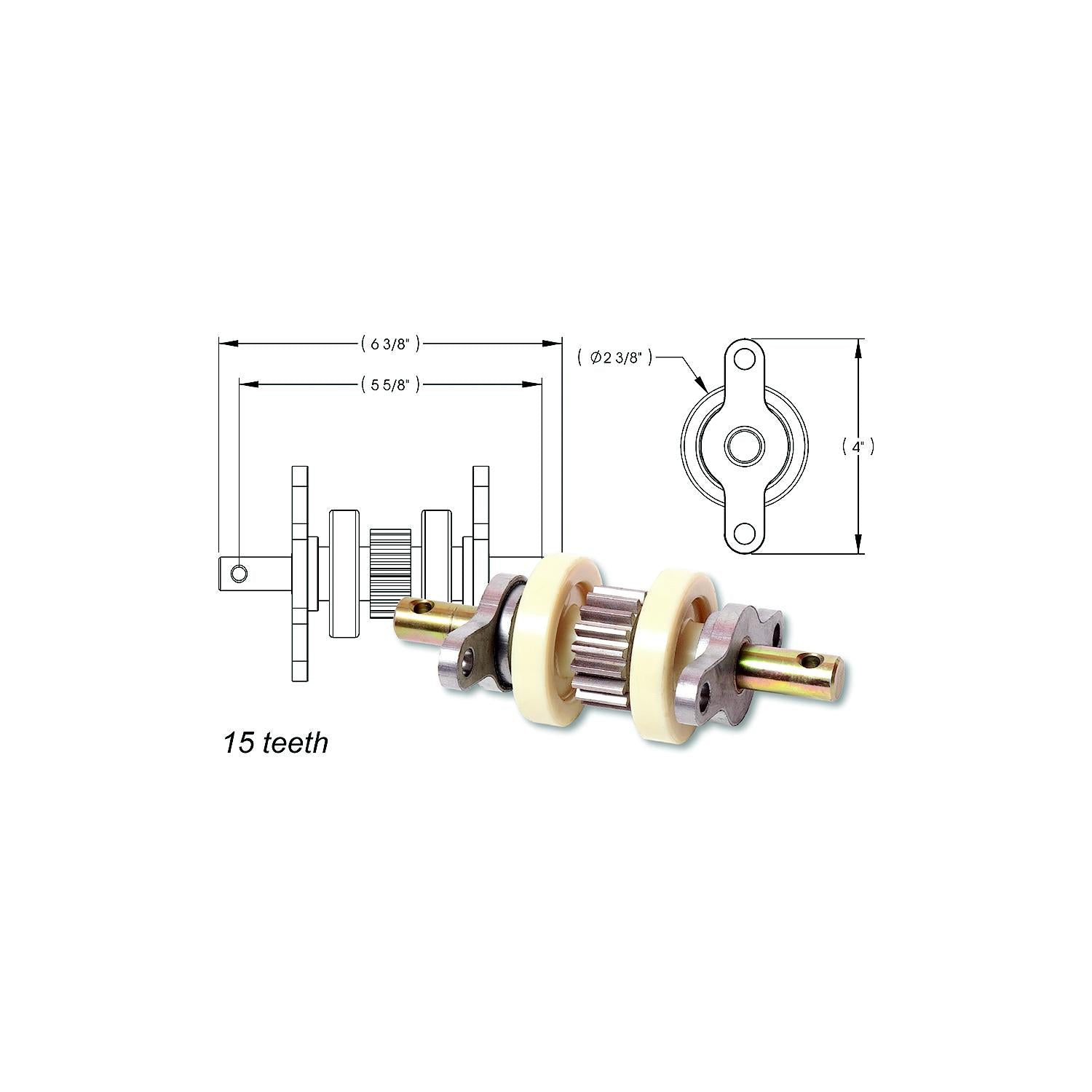 A P Products 014-324869 AP 014324869 Standard Gear Pack Assembly (15 Teeth)