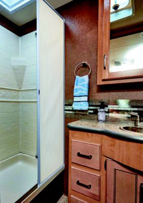A P Products 015-3302 AP 0153302 Slow-Roll RV Shower Screen, 48" x 64"