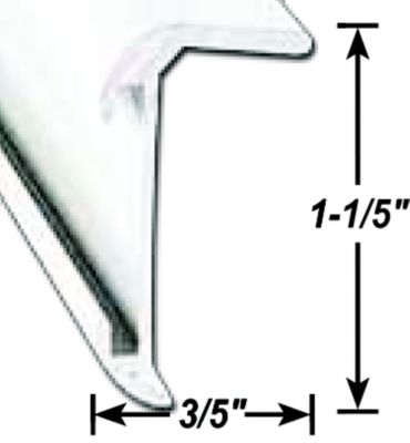 A P Products 021-85001-8 AP 021850018 Insert Corner Molding, 8' Polar White