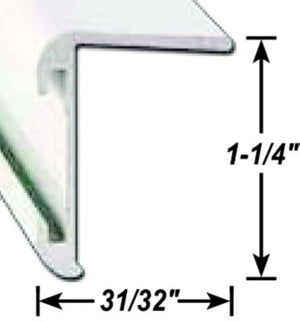 A P Products 021-85202-8 AP 021852028 Long Leg Insert Corner Molding, 8' Black