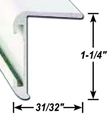 A P Products 021-85202-16 AP 0218520216 Long Leg Insert Corner Molding, 16' Black