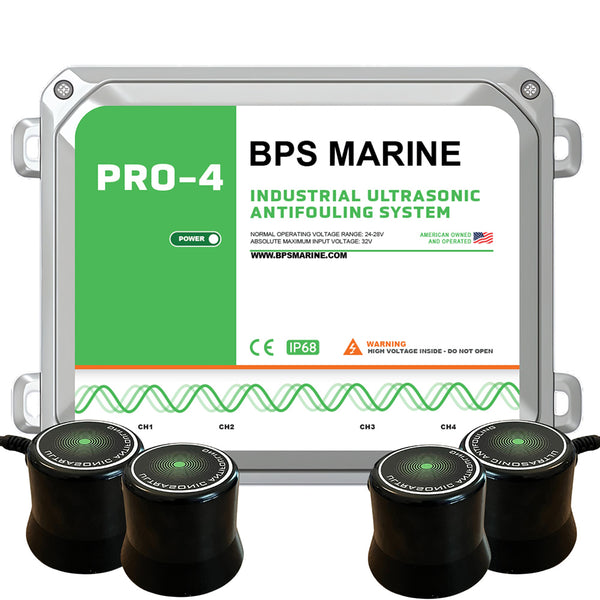 BPS Marine PRO-4 4-Transducer Ultrasonic Antifouling System - 24VDC [24V-PRO-4]