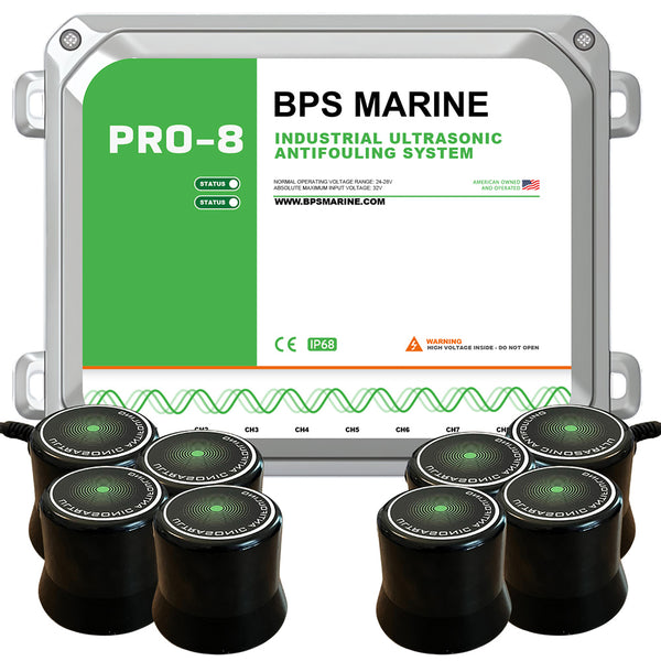 BPS Marine PRO-8 8-Transducer Ultrasonic Antifouling System - 24VDC [24V-PRO-8]