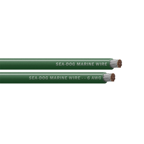 Sea-Dog 6 AWG Green Battery Cable - 50' [8006041]