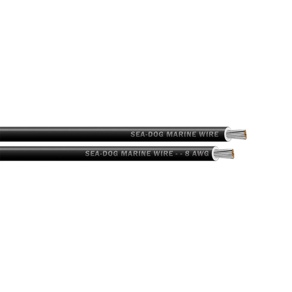 Sea-Dog 8 AWG Black Primary Wire - 500' [8008017]