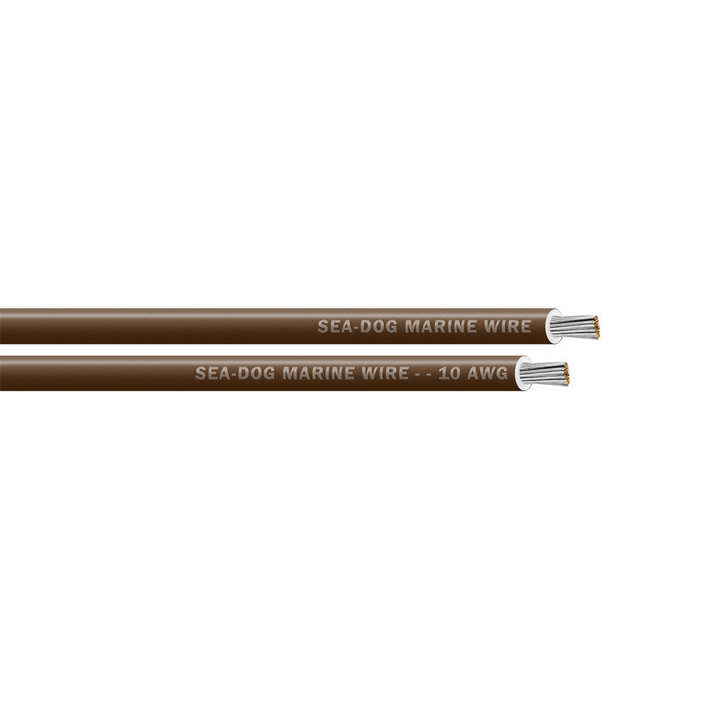 Sea-Dog 10 AWG Brown Primary Wire - 100' [8010072]