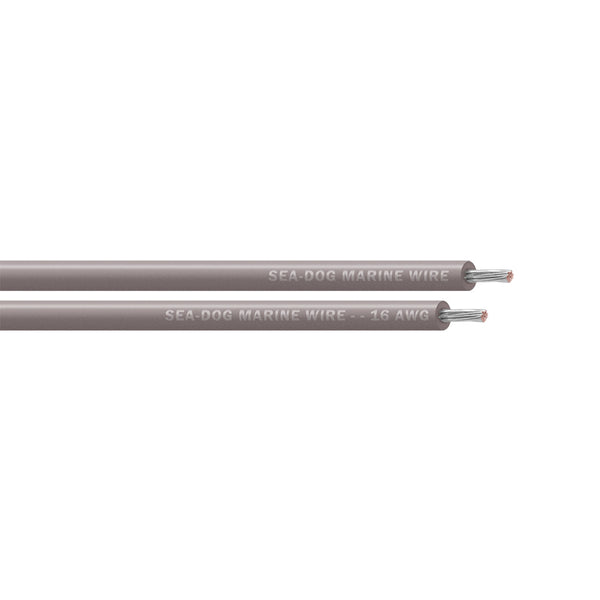 Sea-Dog 16 AWG Grey Primary Wire - 100' [8016112]