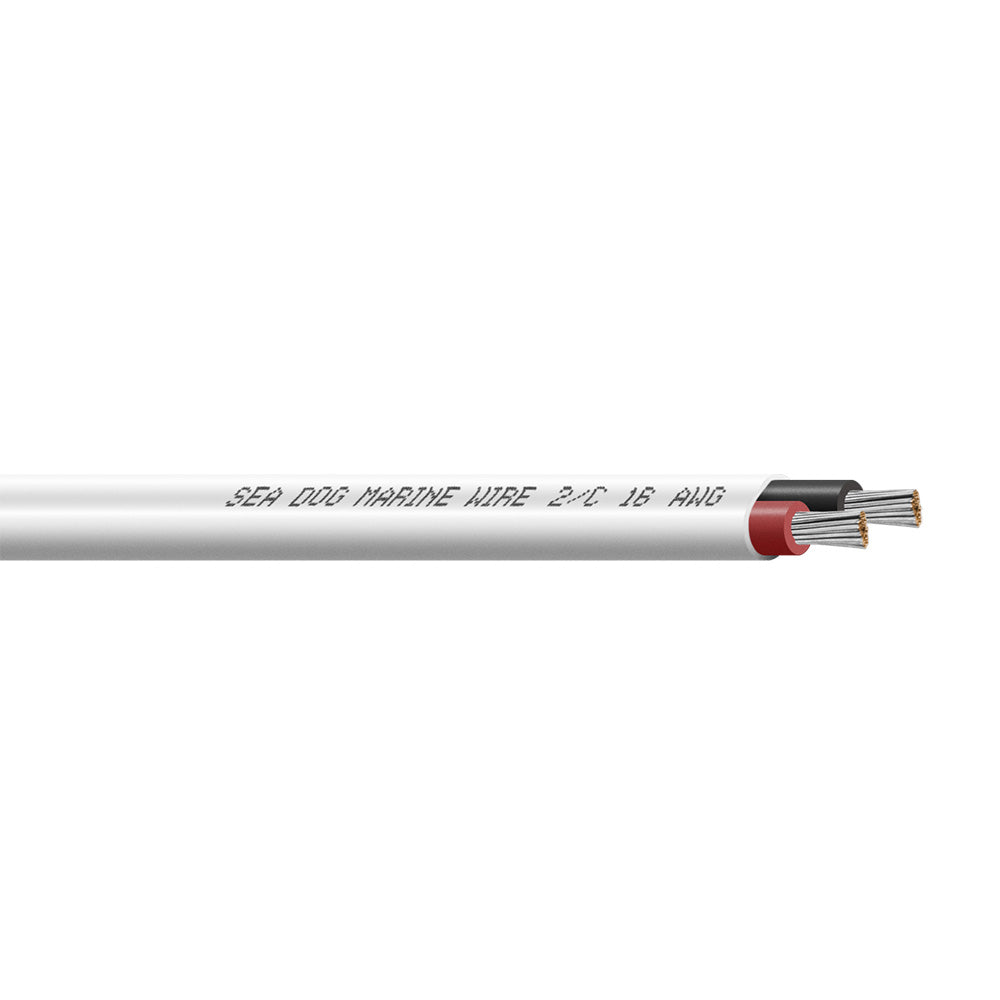 Sea-Dog 16/2 AWG Flat Duplex Wire - Red/Black - 250' [8016204]