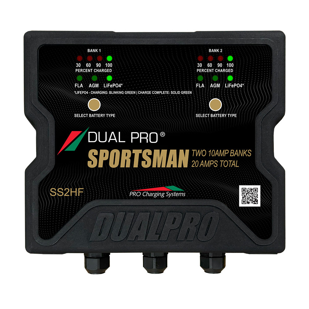 Dual Pro Sportsman Series HF Battery Charter - 20 Amp - 2 Bank [SS2HF]