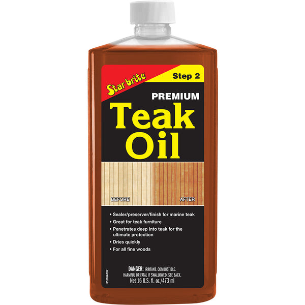 Star brite Premium Golden Teak Oil - 16 oz [85116]