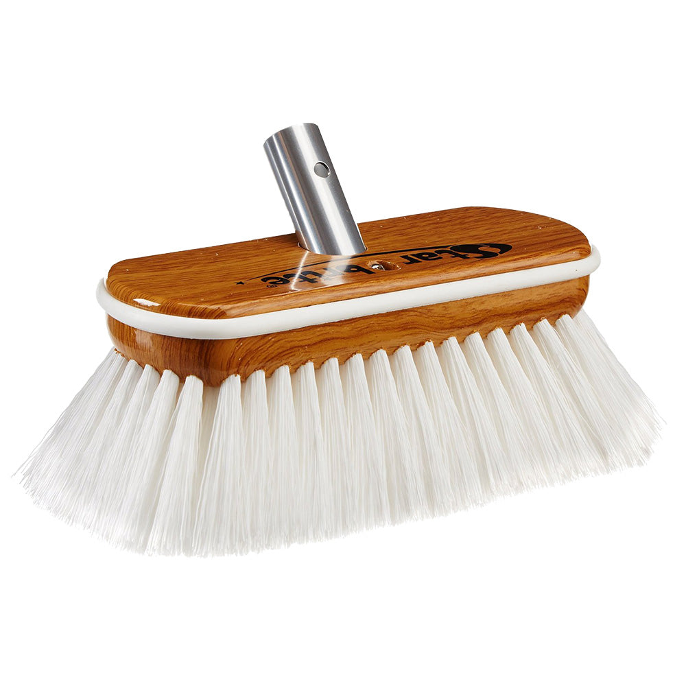 Star brite Extend-A-Brush Premium White Stiff Bristle Wash Synthetic Wood Block Brush - 8