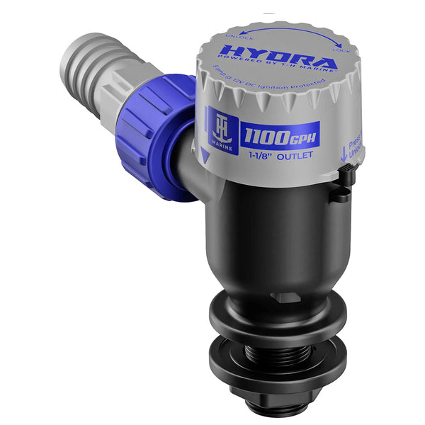 T-H Marine HYDRA Livewell Pump - 1100 GPH - 12V - Short Nozzle [PMP-LWS11-DP]