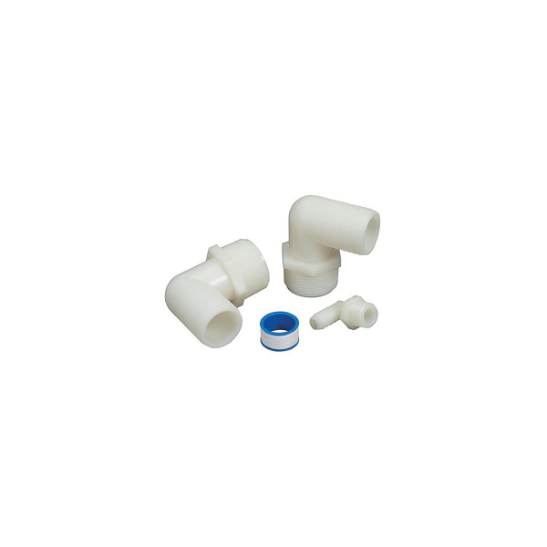 Moeller 41390 Waste Hose Tank Adapter Kit, 90Â° Pipe To