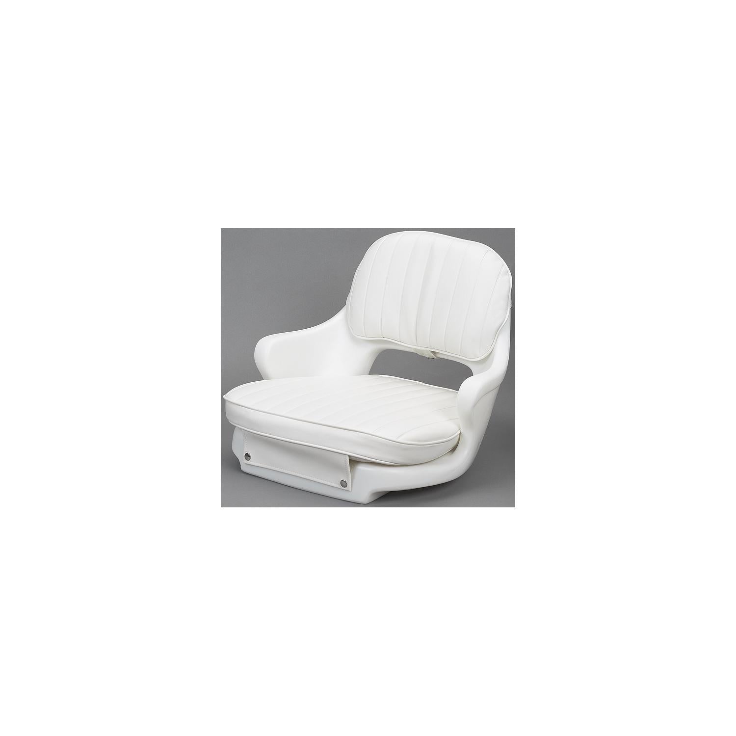 Moeller ST2000-HD Standard Seat With Molded Arms, Cushion Set and Mounting Plate - White