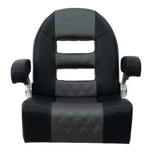 Springfield Console Helm Flip-Up - Black-Grey [1042035-BLK]