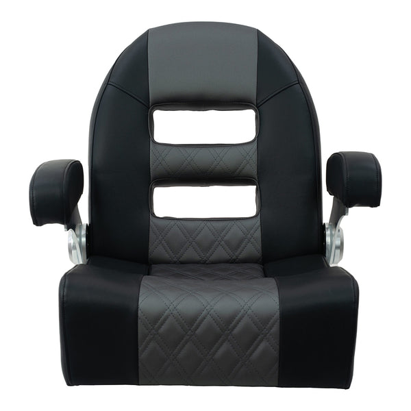 Springfield Console Helm Flip-Up - Black-Grey [1042035-BLK]