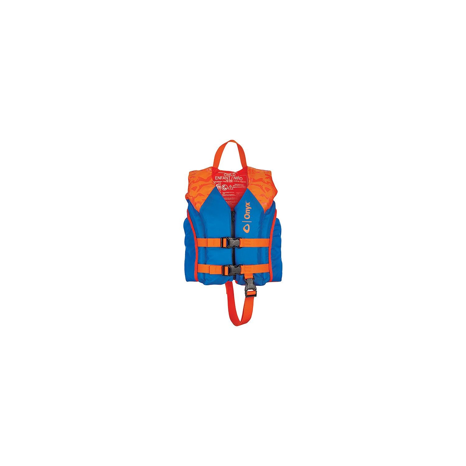 Full Throttle 121000-200-001-21 Onyx 12100020000121 All Adventure Paddle & Watersports Life Jacket, Child, Orange
