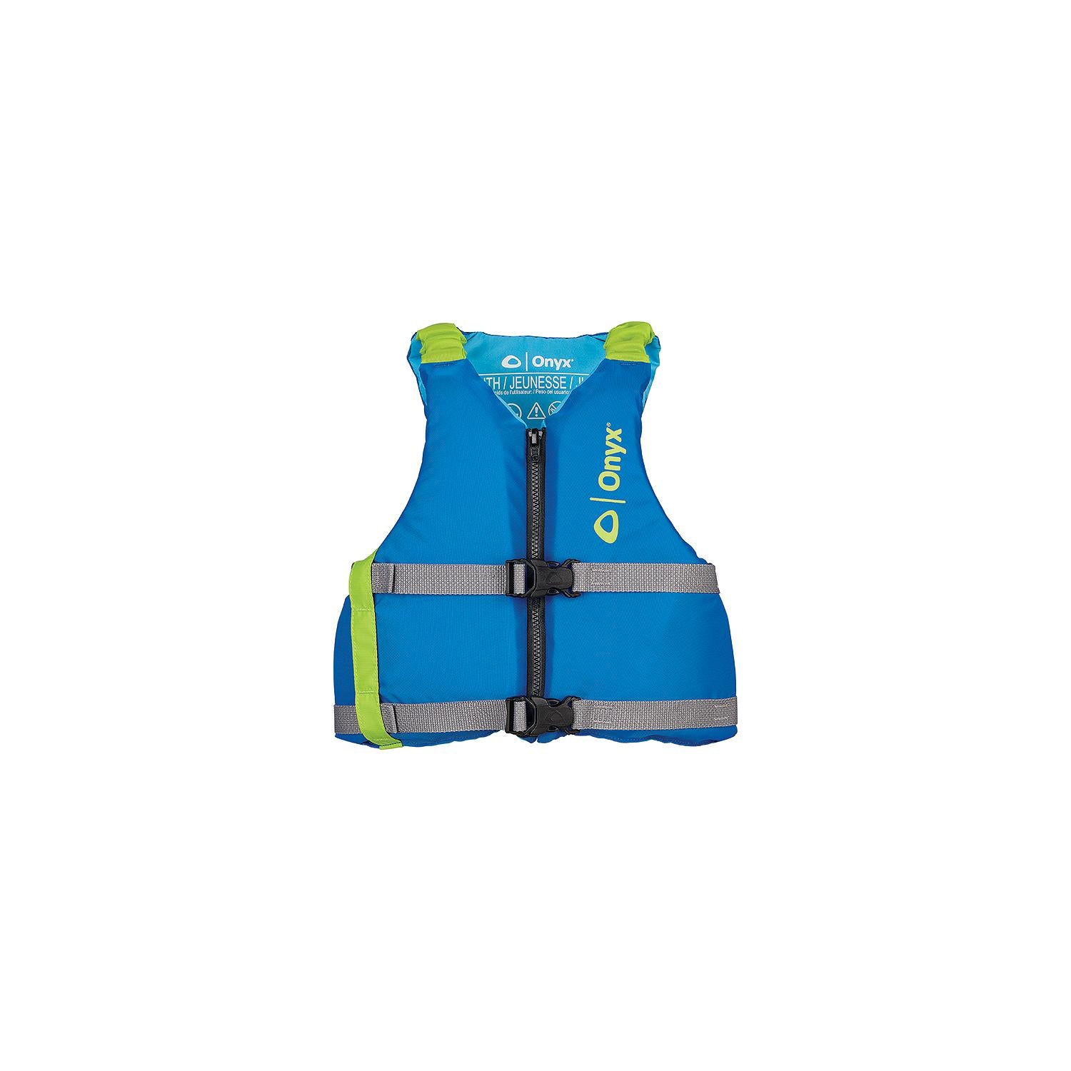 Full Throttle 121900-500-002-21 Onyx 12190050000221 Youth Paddle Life Jacket, Youth, Blue