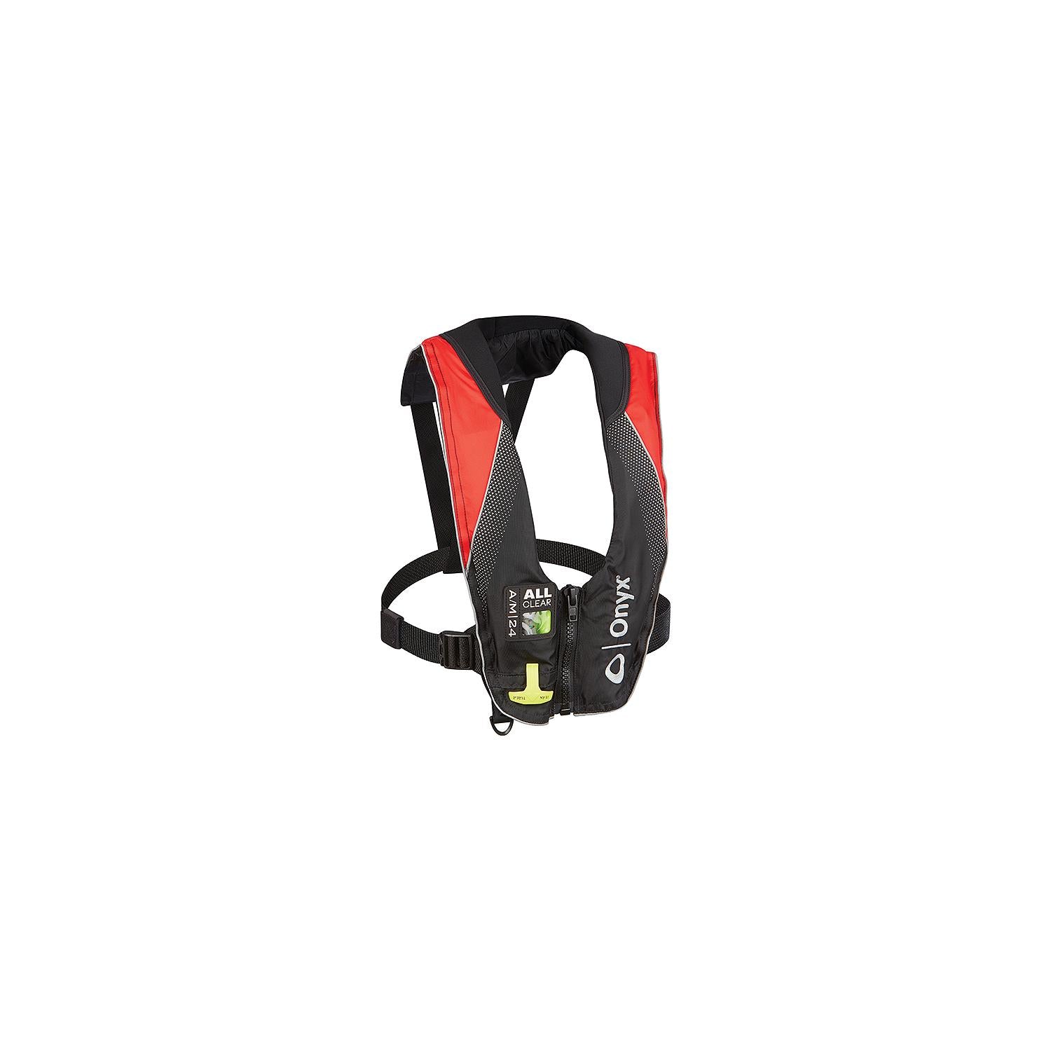Full Throttle 132200-100-004-20 Onyx 13220010000420 A/M-24 All-ClearÂ® Auto/Manual Inflatable Life Jacket, Red