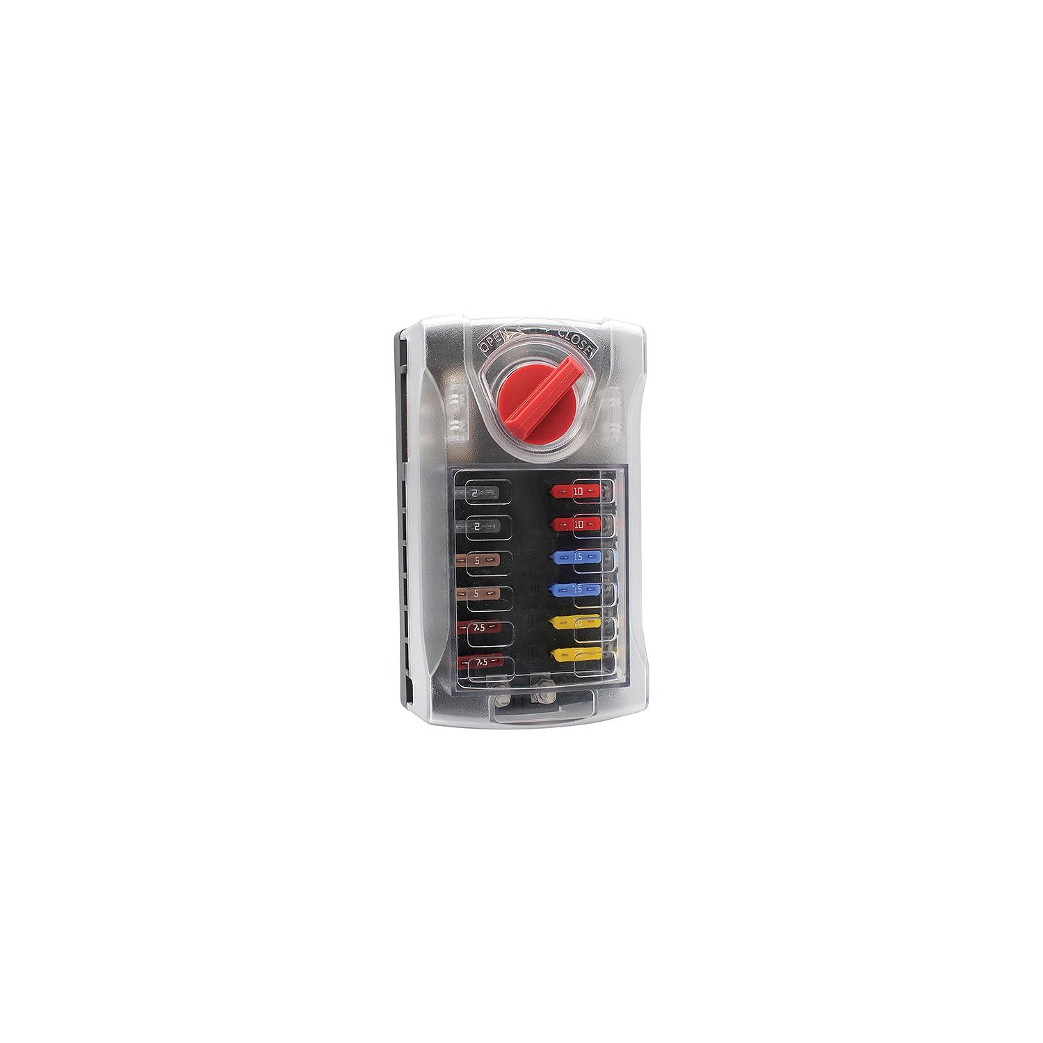 Cole Hersee 880028-BP 880028BP ST ATO Fuse Block, 12-Gang