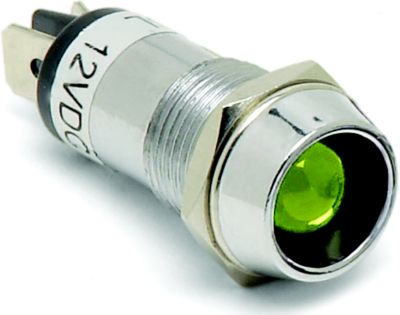 Cole Hersee PL-612-G-BP PL6GBP 12V Pilot Light, Green LED