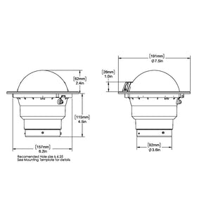 Ritchie SS-5000W SuperSport Compass - Flush Mount - White [SS-5000W]