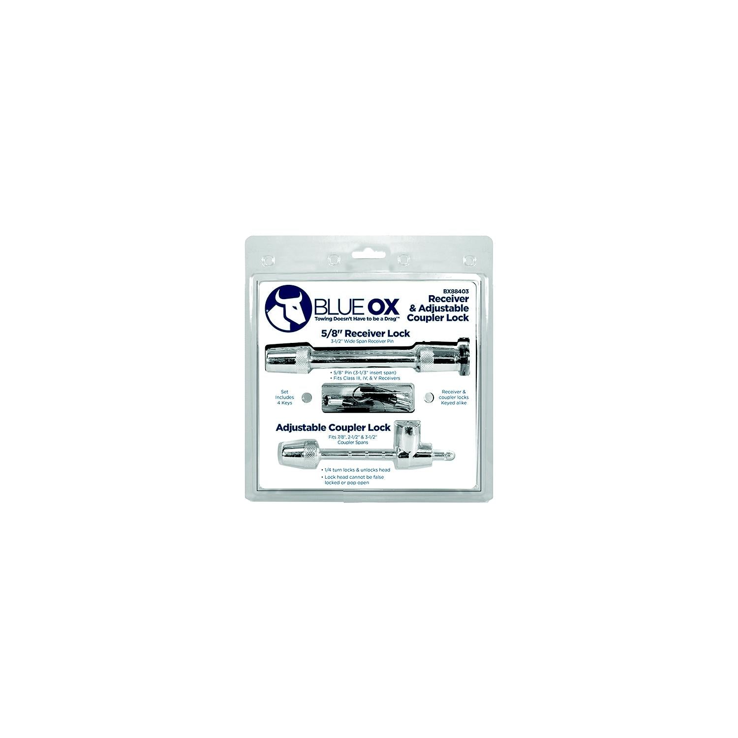 Blue Ox BX88403 BXW4000 9 Hole RV Hitch Mount with 2-1/2