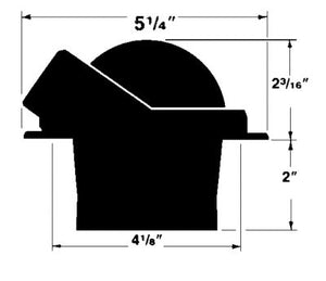 Ritchie Navigation F-82 Voyager Compass-Flush Mount, Flat Dial, Black