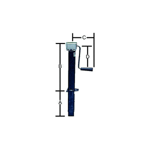 Bal Products 29025B Side Wind A-Frame 2,000 lb Capacity Tongue Jack for RV Trailers