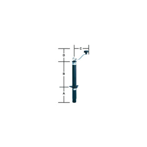 Bal Products 29033B 29033Bl Top Wind A-Frame Screw 5,000 lb Capacity Tongue Jack for RV Trailers