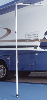 Powerwinch 902865WHT Carefree Rafter 6 GS Automatic Awning Support Plus Ground Support, White/White Castings