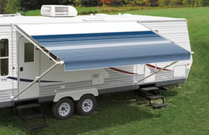 Powerwinch EA146D00 Carefree Fiestaâ„¢ Patio Awning, 14', Silver Fade