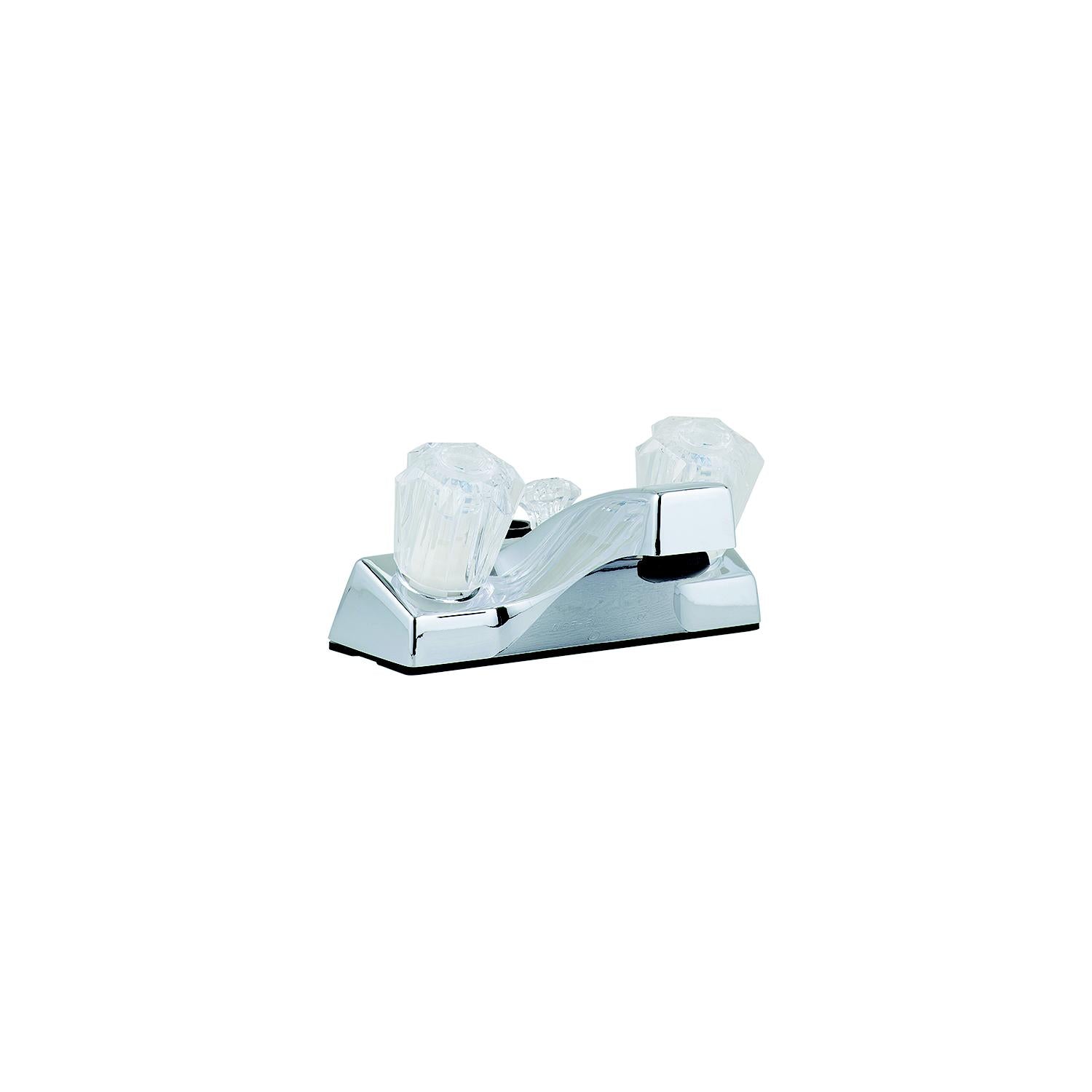 Bristol Products 20373207 Utopia Lavatory Shower Faucet, Chrome w/Clear Handles