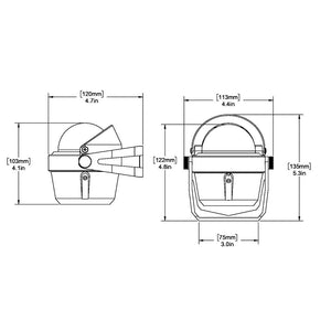 Ritchie B-51W Explorer Compass - Bracket Mount - White [B-51W]