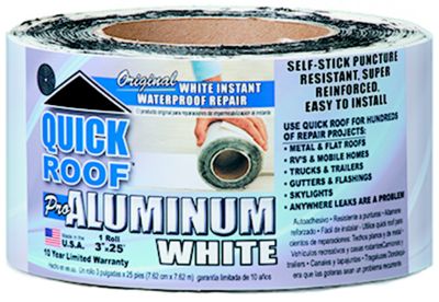 Cofair Products WQR625 Quick Roof Aluminum White