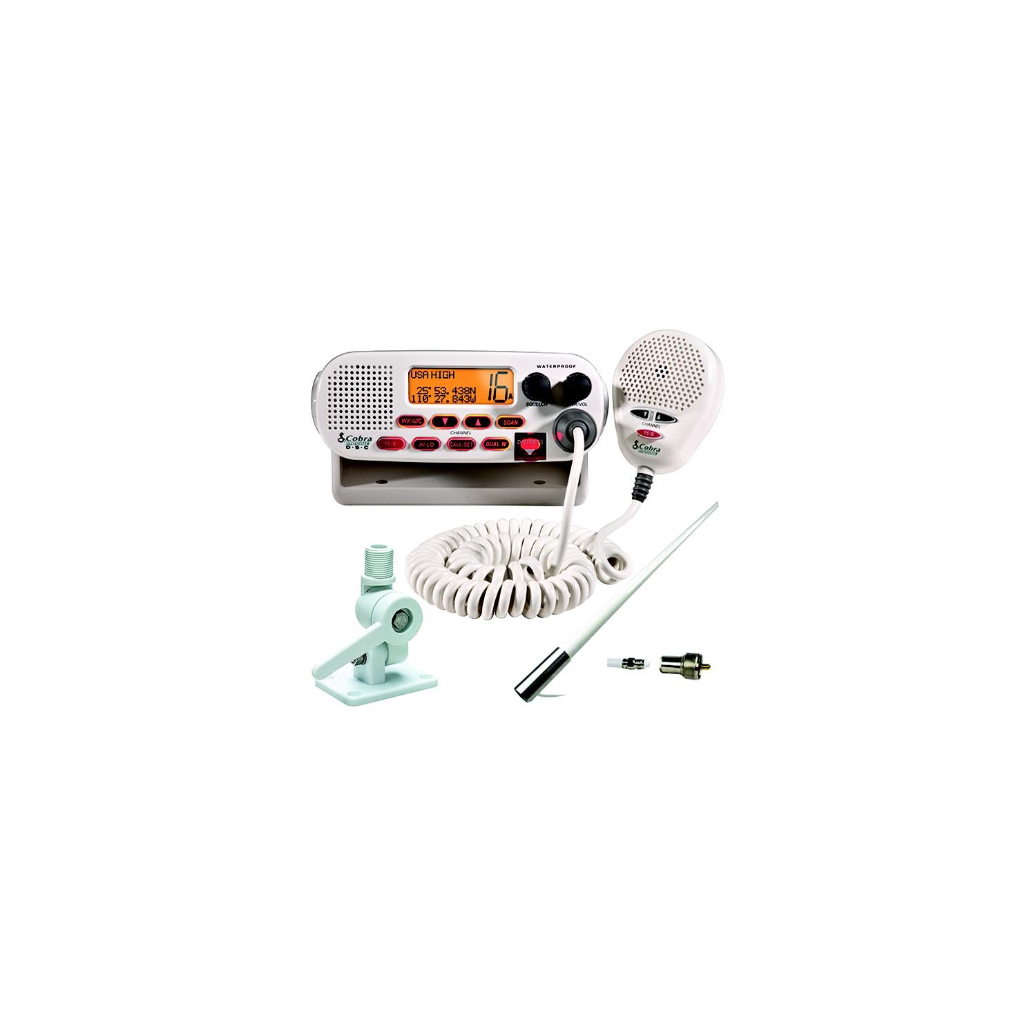 Cobra Electronics MRF45DSVK5 VHF Radio Package w/5'