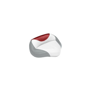 Wise Seating 1466-1774 14661774 Baja Series Casting Seat, Brite White/Gray/Dark Red