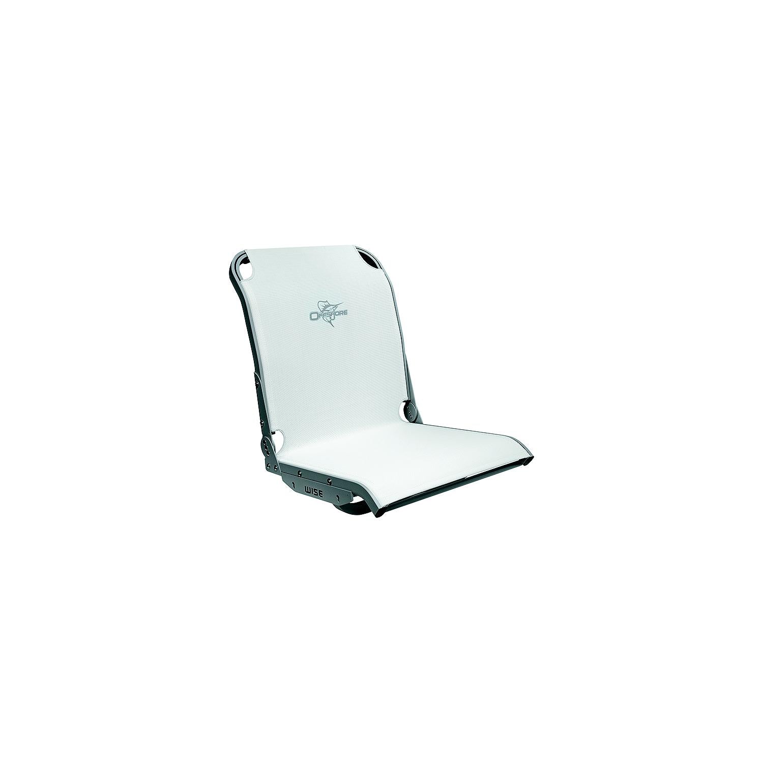 Wise Seating 3373-784 3373784 Aero X Boat Seat, White Mesh w/Silver Frame, High-Back