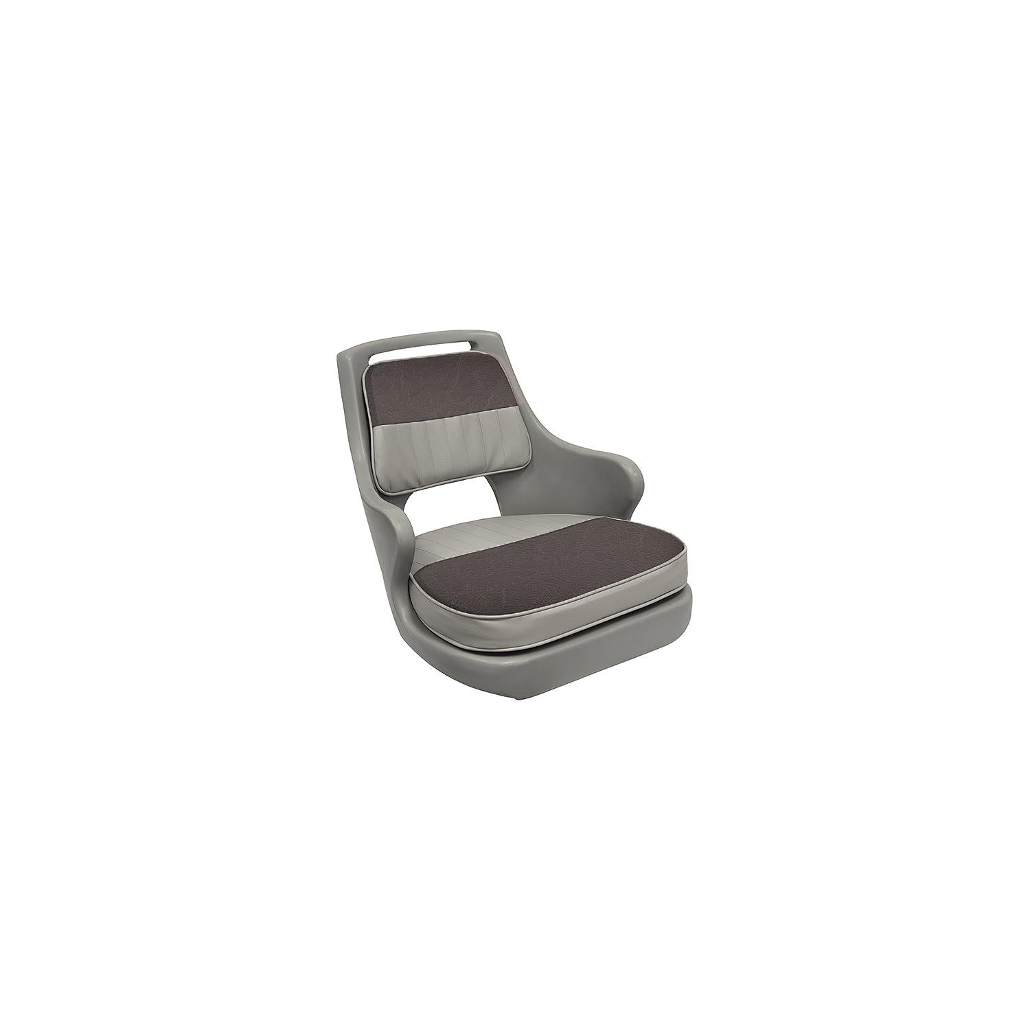 Wise Seating 8WD015-3-664 8WD0153664 Freshwater Bucket Seat W/Cushions, Gray/Charcoal - Gray Shell
