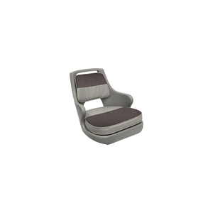 Wise Seating 8WD015-3-664 8WD0153664 Freshwater Bucket Seat W/Cushions, Gray/Charcoal - Gray Shell