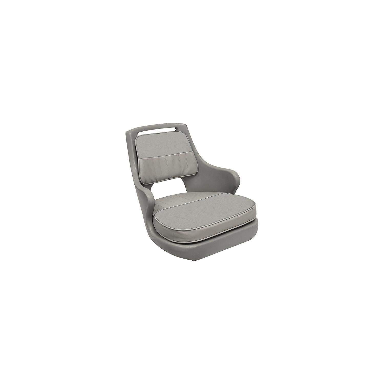 Wise Seating 8WD015-3-717 8WD0153717 Freshwater Bucket Seat W/Cushions, Gray -Gray Shell